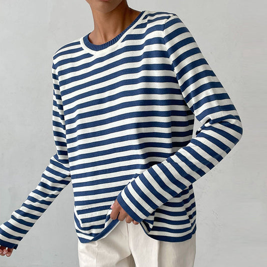 Stylish Striped T-Shirt Made of Lightweight Fabric - StreifenLeicht
