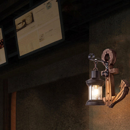 Wooden Anchor LED Wall Lamp – Nautica