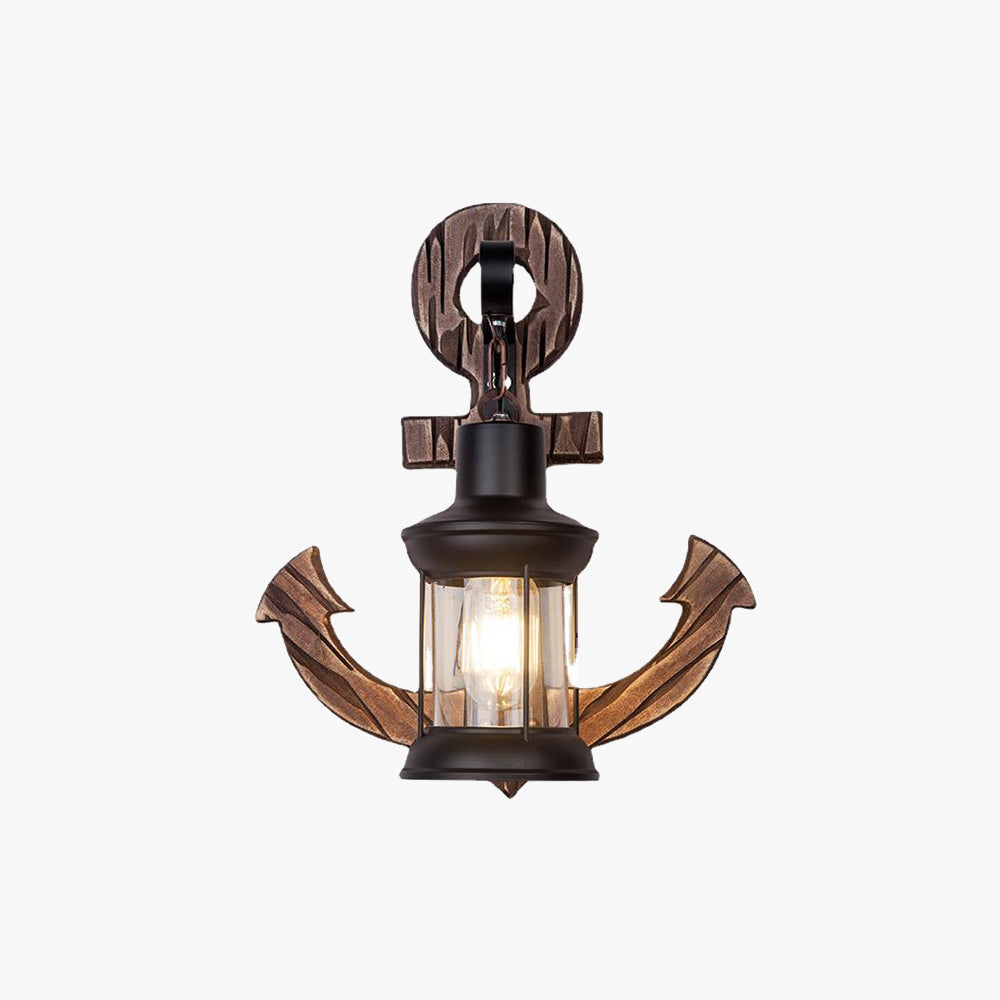 Wooden Anchor LED Wall Lamp – Nautica
