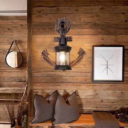 Wooden Anchor LED Wall Lamp – Nautica