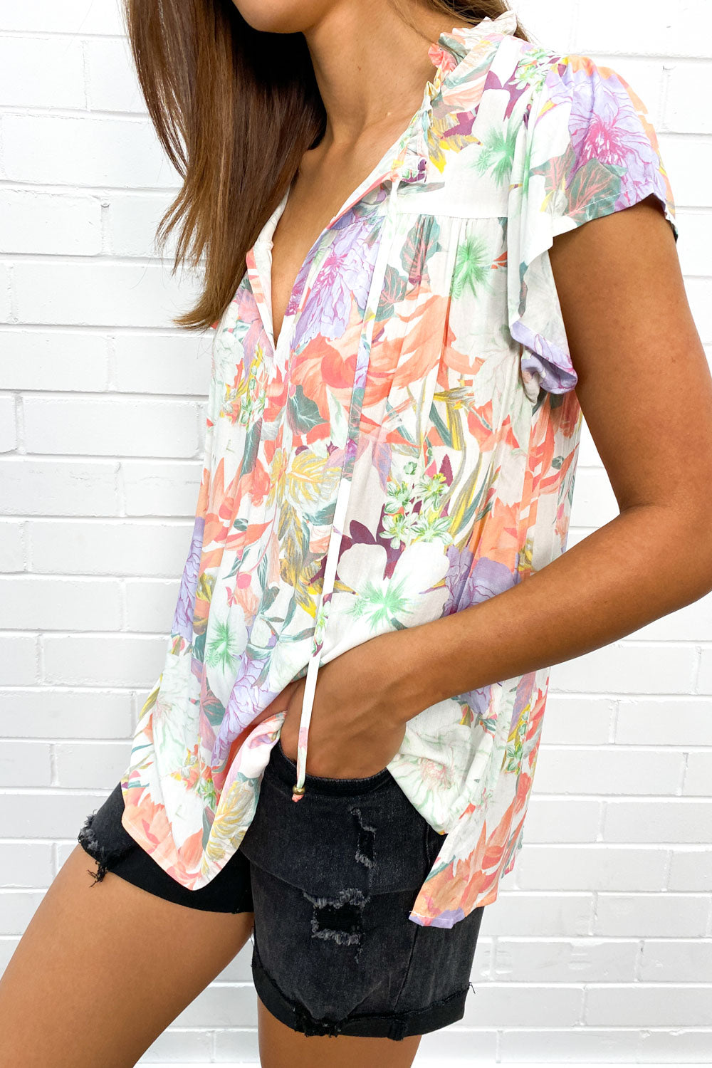 Airy women's summer top – Isaline