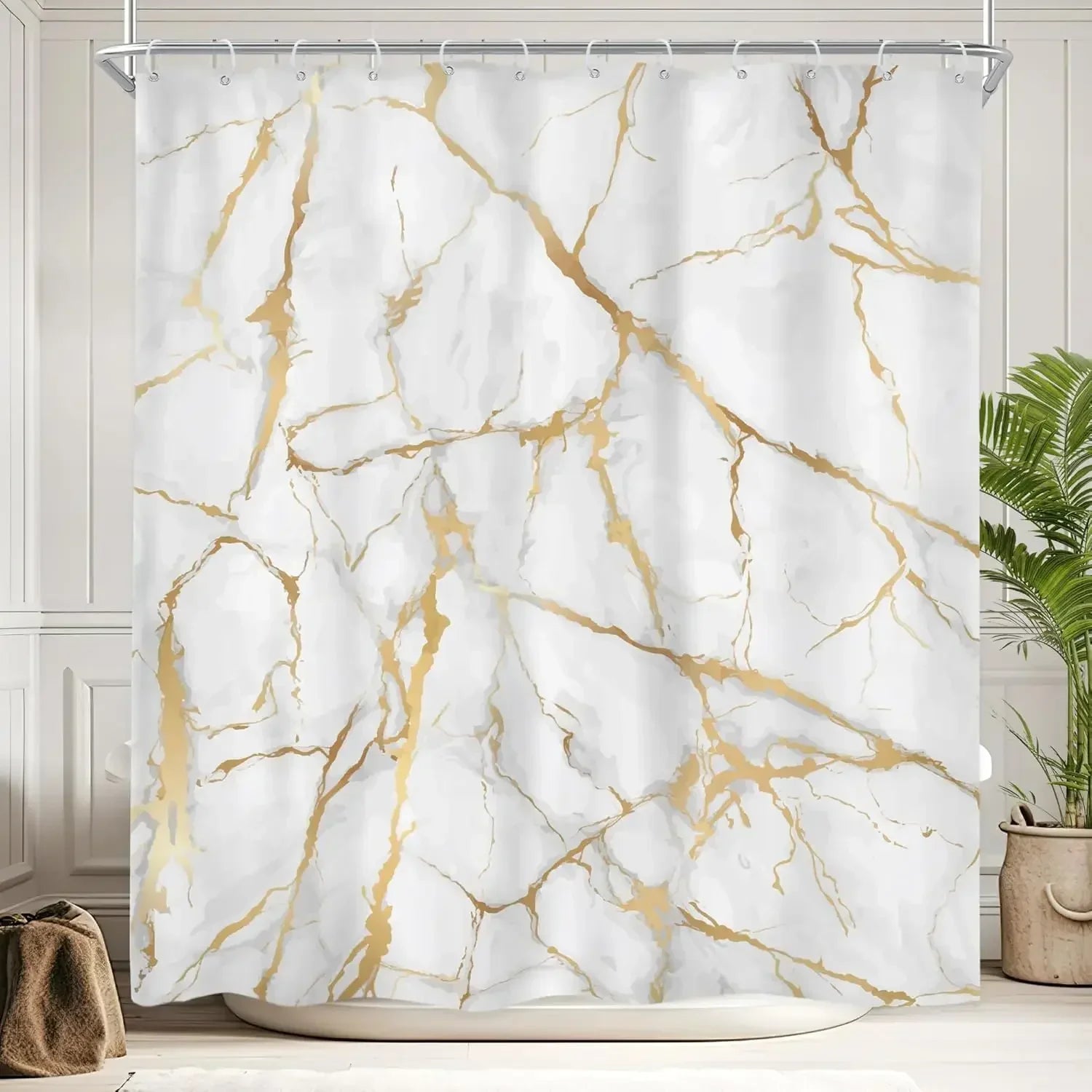 Marmor Muster Badezimmervorhang - MarbleLuxor