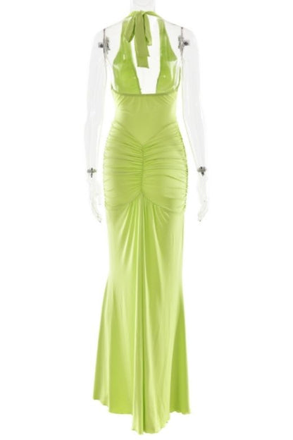 Maxikleid Mit Tiefem V Ausschnitt - Alisha