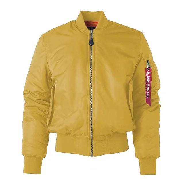 Unisex Premium Bomber Jacket with Zip - Alex