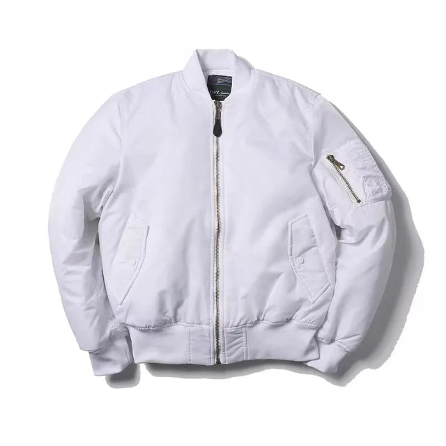 Unisex Premium Bomber Jacket with Zip - Alex