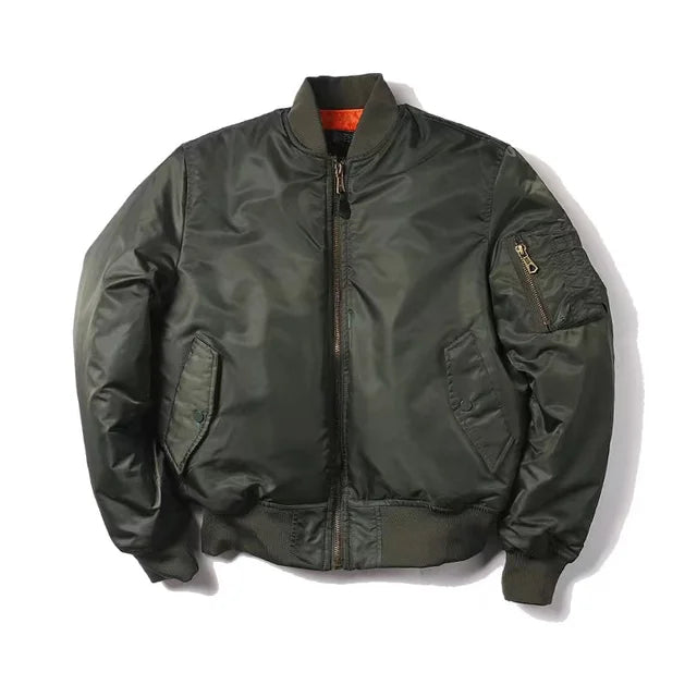 Unisex Premium Bomber Jacket with Zip - Alex