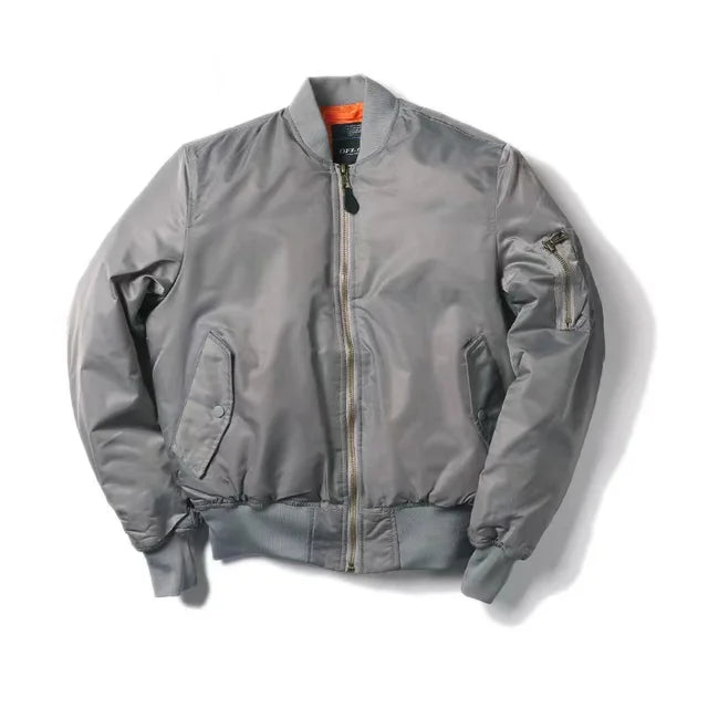 Unisex Premium Bomber Jacket with Zip - Alex