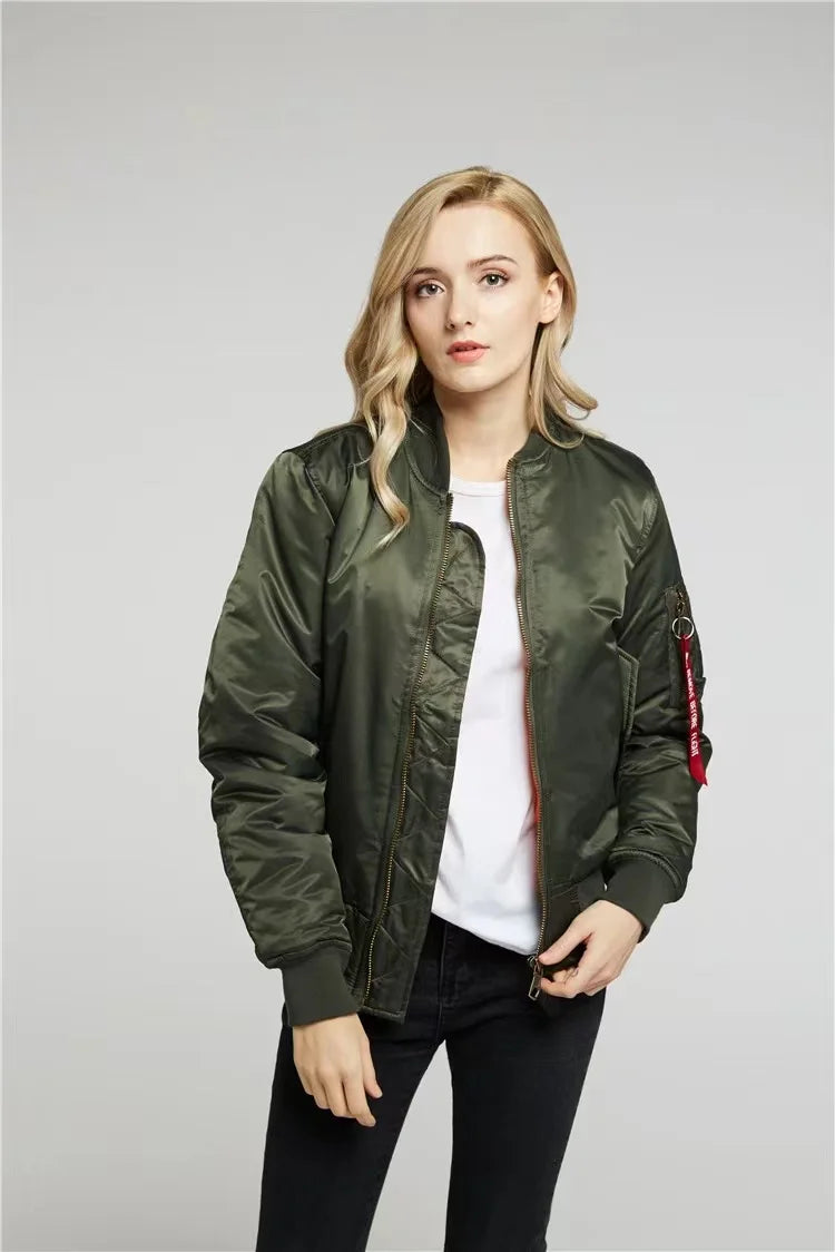 Unisex Premium Bomber Jacket with Zip - Alex