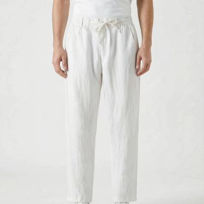 Men's Casual Linen Trousers -  Elias