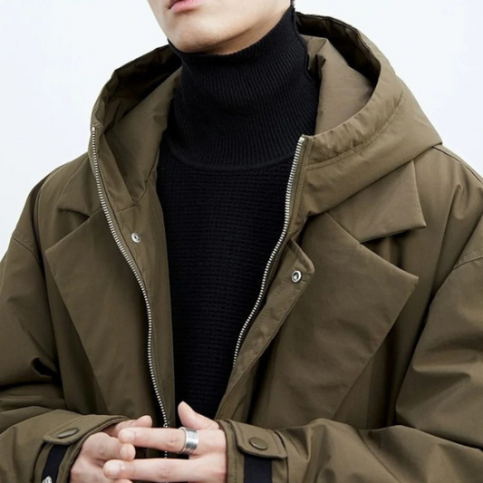 Men's Classic Parka Trench Coat - Armando