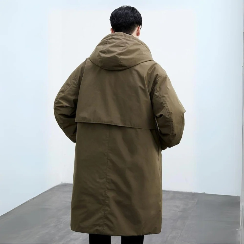 Men's Classic Parka Trench Coat - Armando