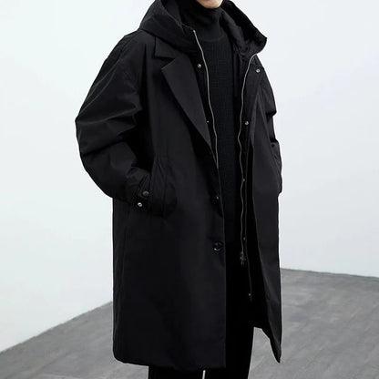 Men's Classic Parka Trench Coat - Armando