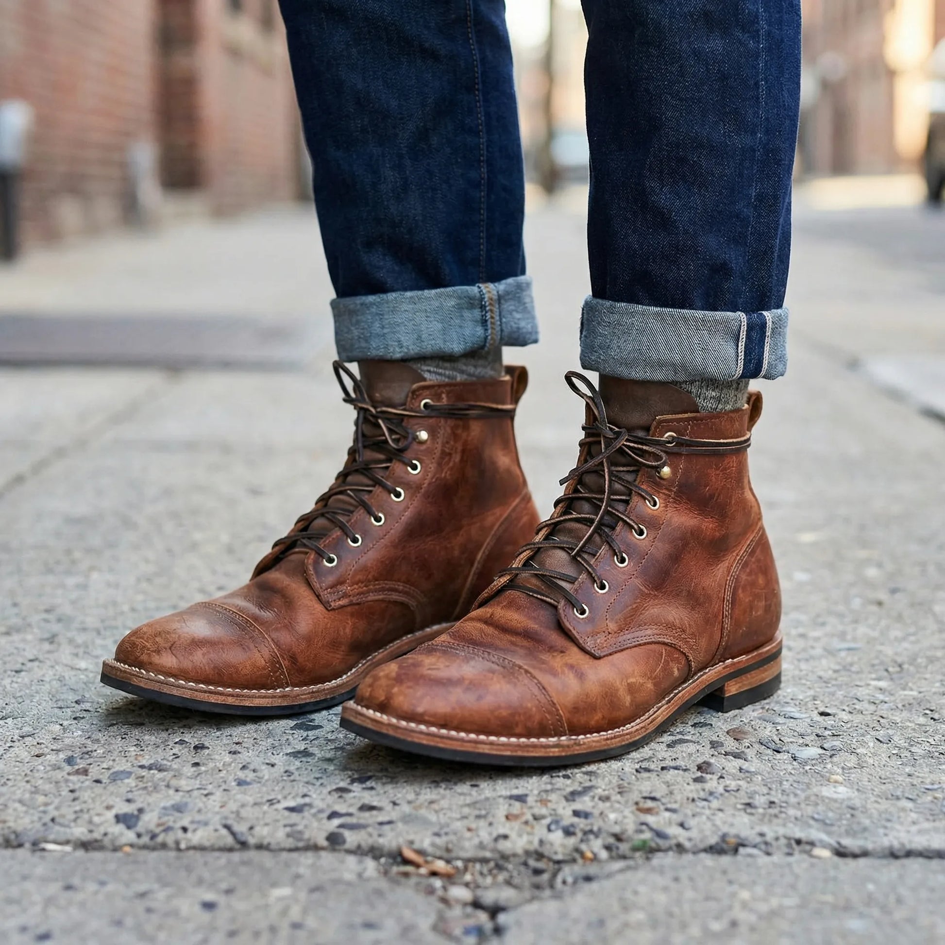 Men's Lace-Up Ankle Boots - Niclas