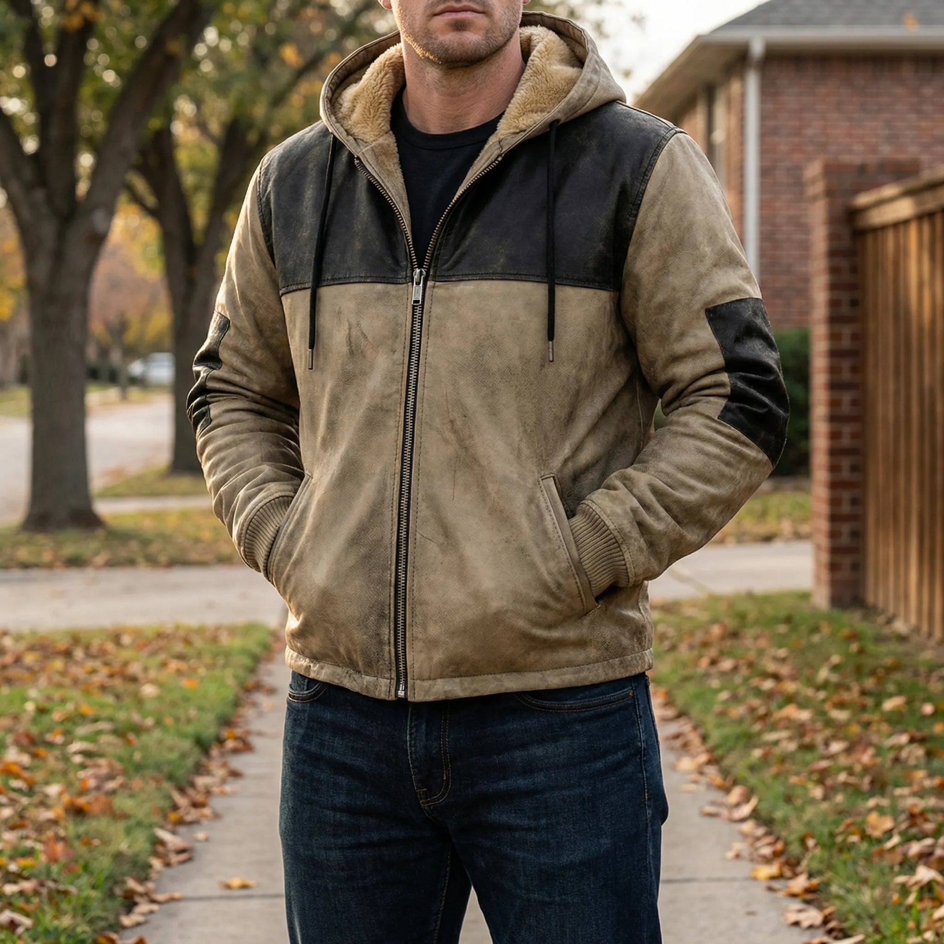 Men's Straight-Cut Hooded Jacket - Rasmus