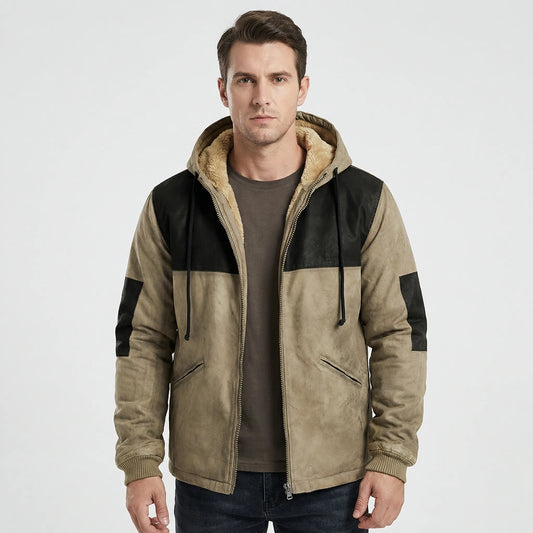 Men's Straight-Cut Hooded Jacket - Rasmus