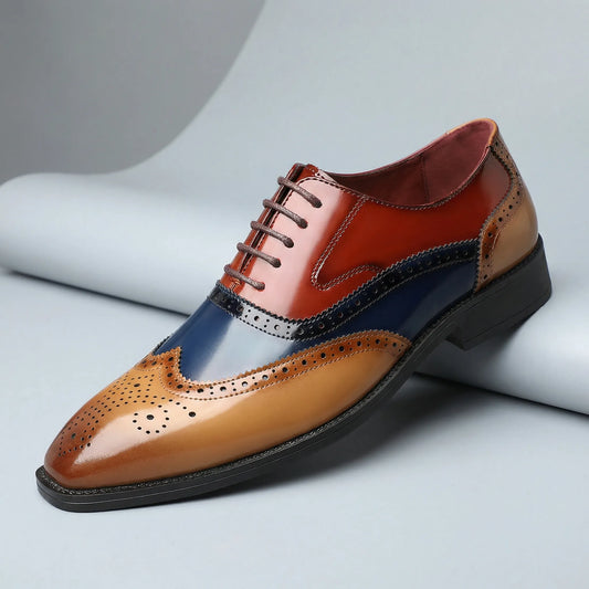 Men's Wingtip Brogue Shoes - Noel