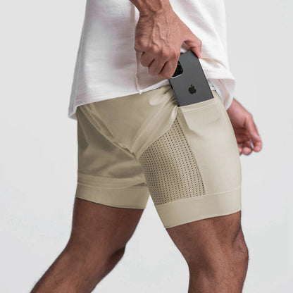 Trendy sports shorts with breathable material and side pocket – Marky