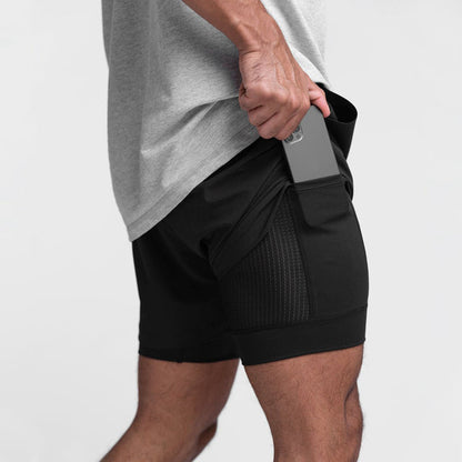 Trendy sports shorts with breathable material and side pocket – Marky