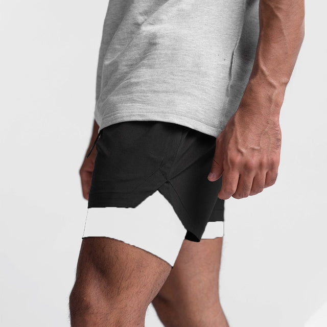 Trendy sports shorts with breathable material and side pocket – Marky