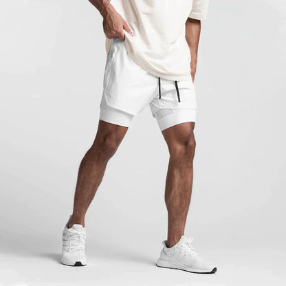 Trendy sports shorts with breathable material and side pocket – Marky