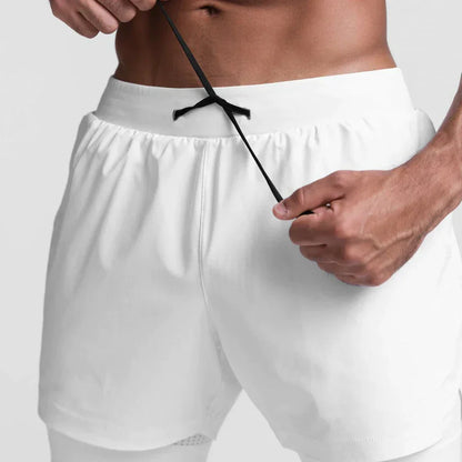 Trendy sports shorts with breathable material and side pocket – Marky