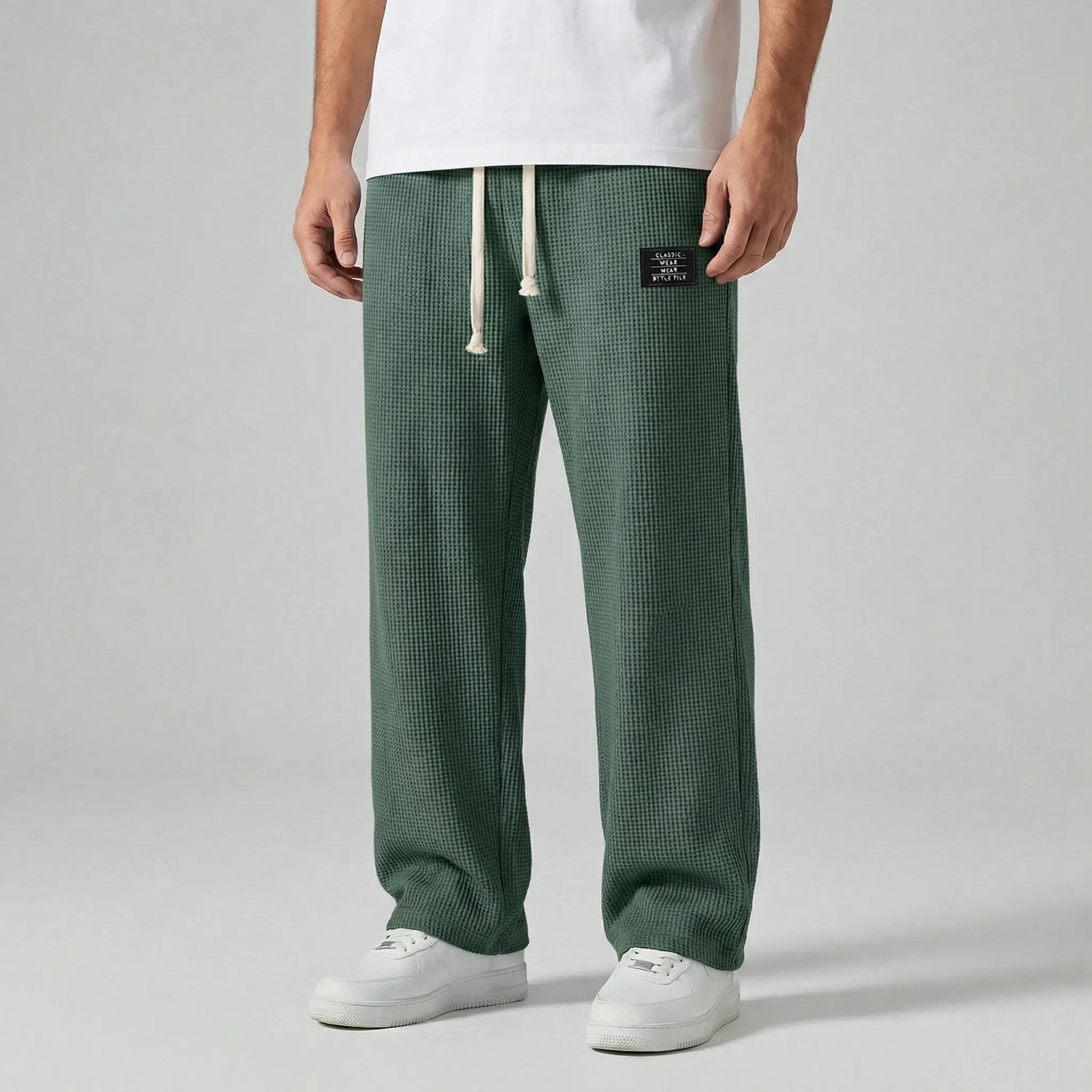 Mens Lounge Wear Trousers With Drawstring Waist - Caspar