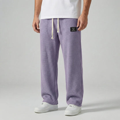 Mens Lounge Wear Trousers With Drawstring Waist - Caspar
