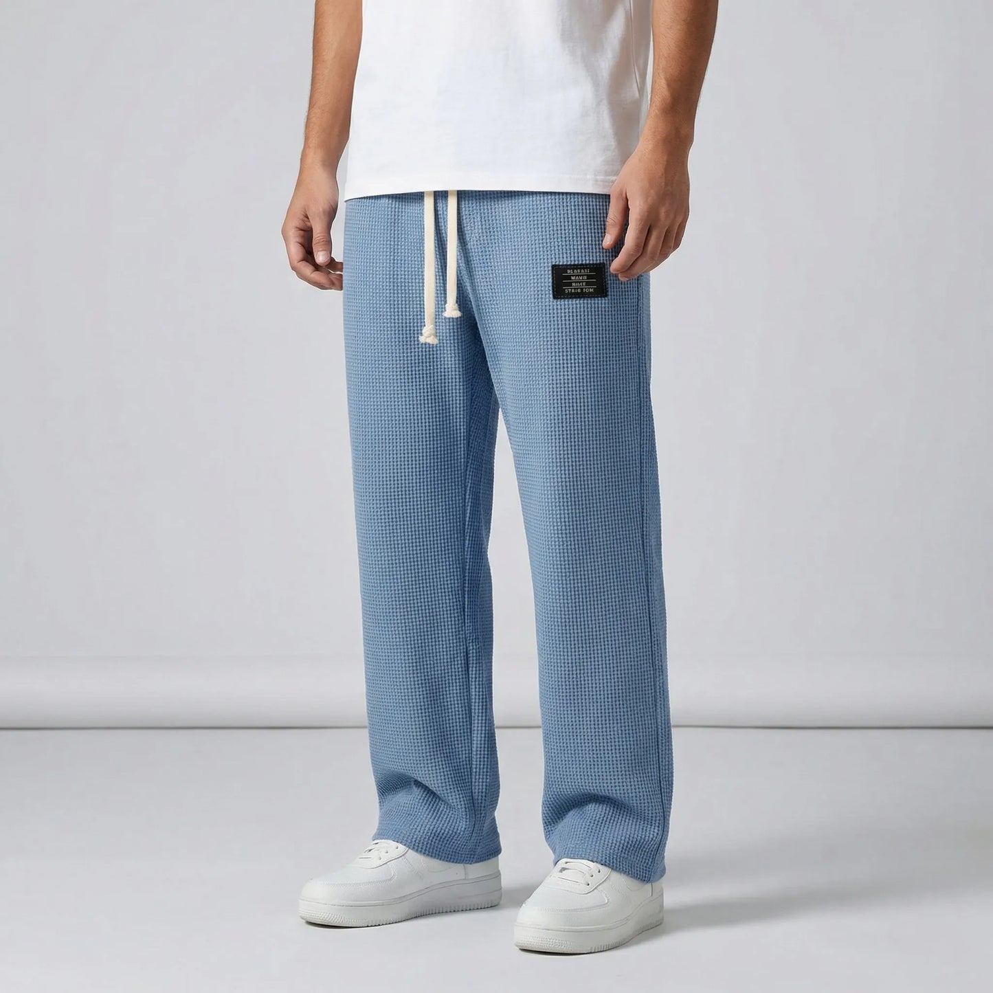 Mens Lounge Wear Trousers With Drawstring Waist - Caspar