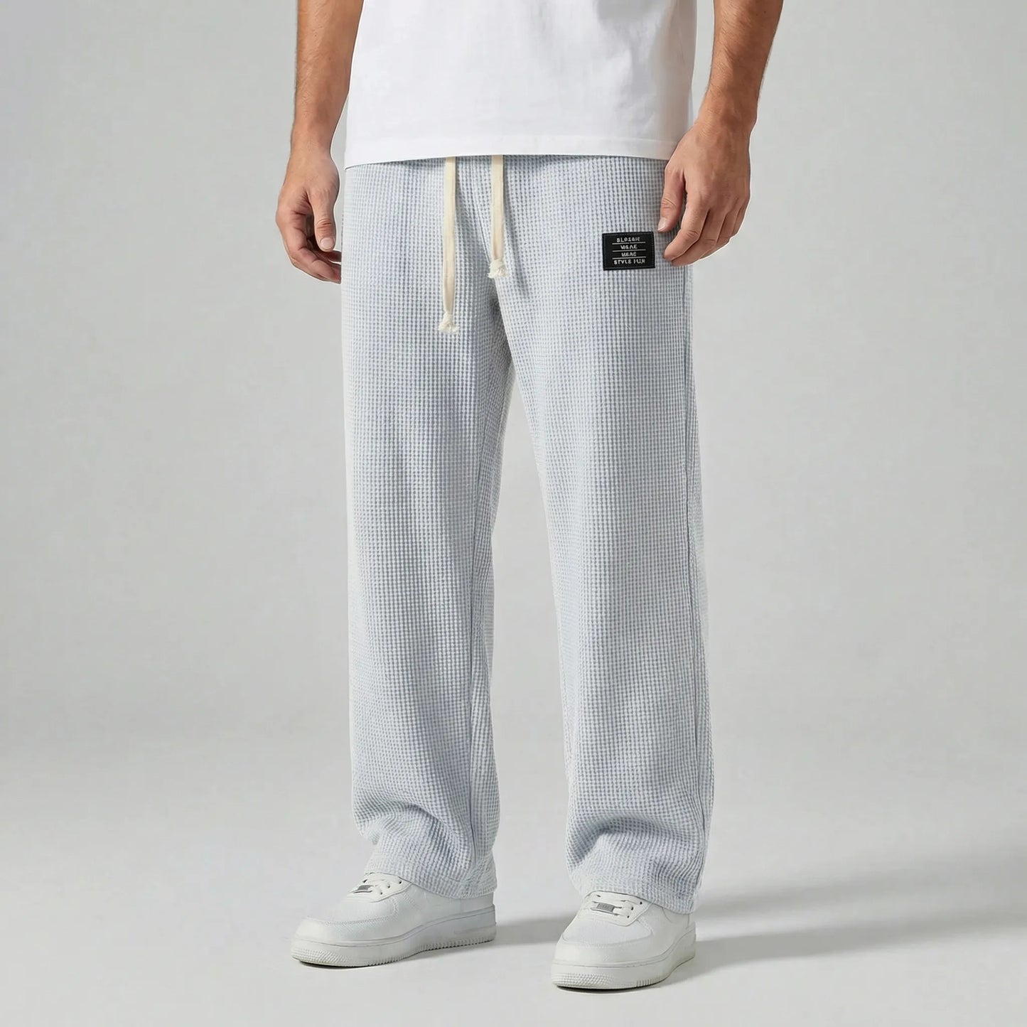 Mens Lounge Wear Trousers With Drawstring Waist - Caspar