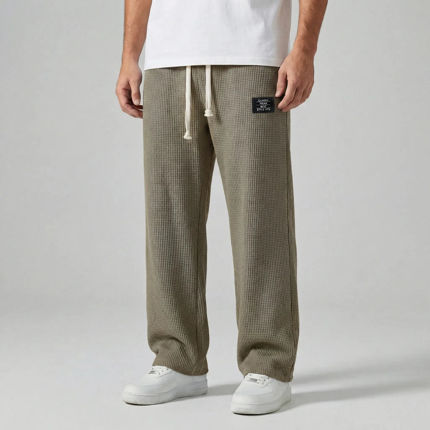 Mens Lounge Wear Trousers With Drawstring Waist - Caspar