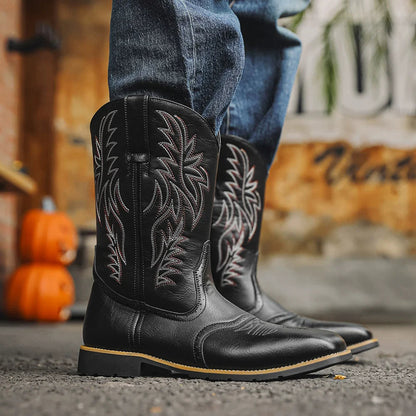 Mid-Calf Cowboy-Style Boot - Ismael