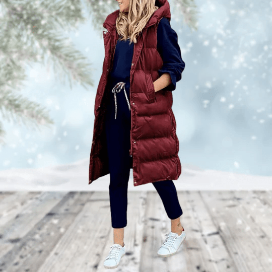 Midi-Length Insulated Body Warmer - Hazel