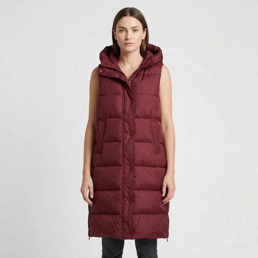 Midi-Length Insulated Body Warmer - Hazel