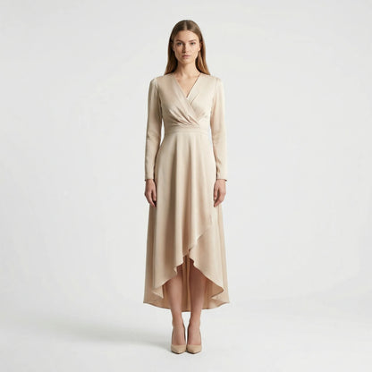 Midi Dress With V-Neckline - Marleen