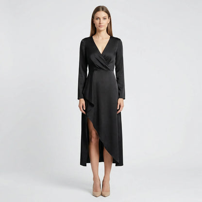 Midi Dress With V-Neckline - Marleen
