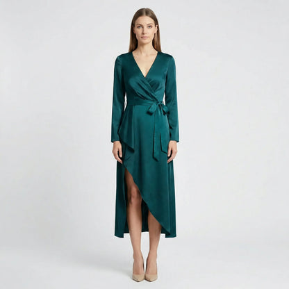 Midi Dress With V-Neckline - Marleen