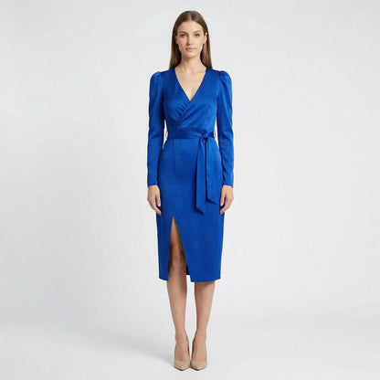 Midi Dress With V-Neckline - Marleen