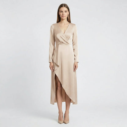 Midi Dress With V-Neckline - Marleen