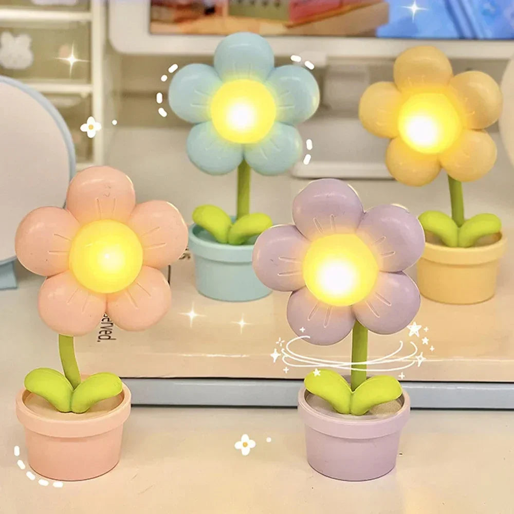 BlossomGlow Small Flower Soothing Table Lamp