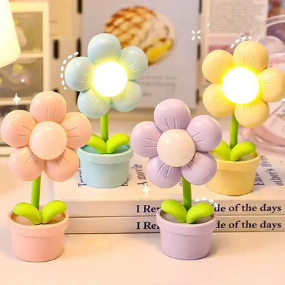 BlossomGlow Small Flower Soothing Table Lamp
