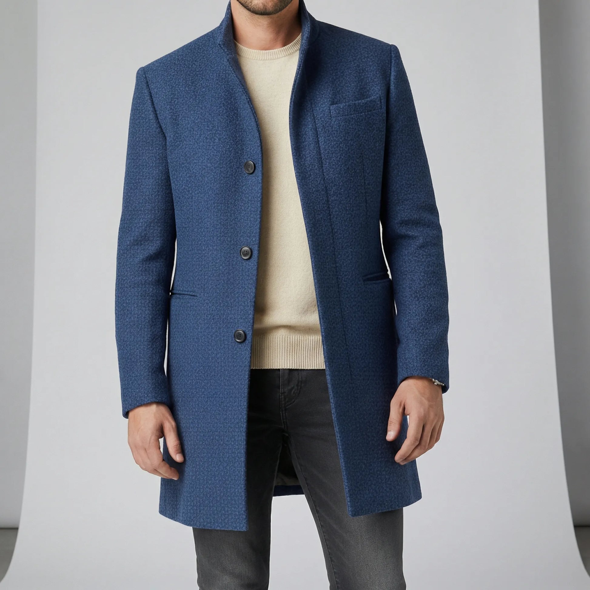Minimalist Single-Breasted Coat - Loris