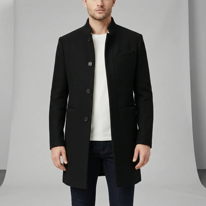 Minimalist Single-Breasted Coat - Loris