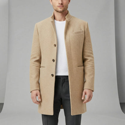 Minimalist Single-Breasted Coat - Loris