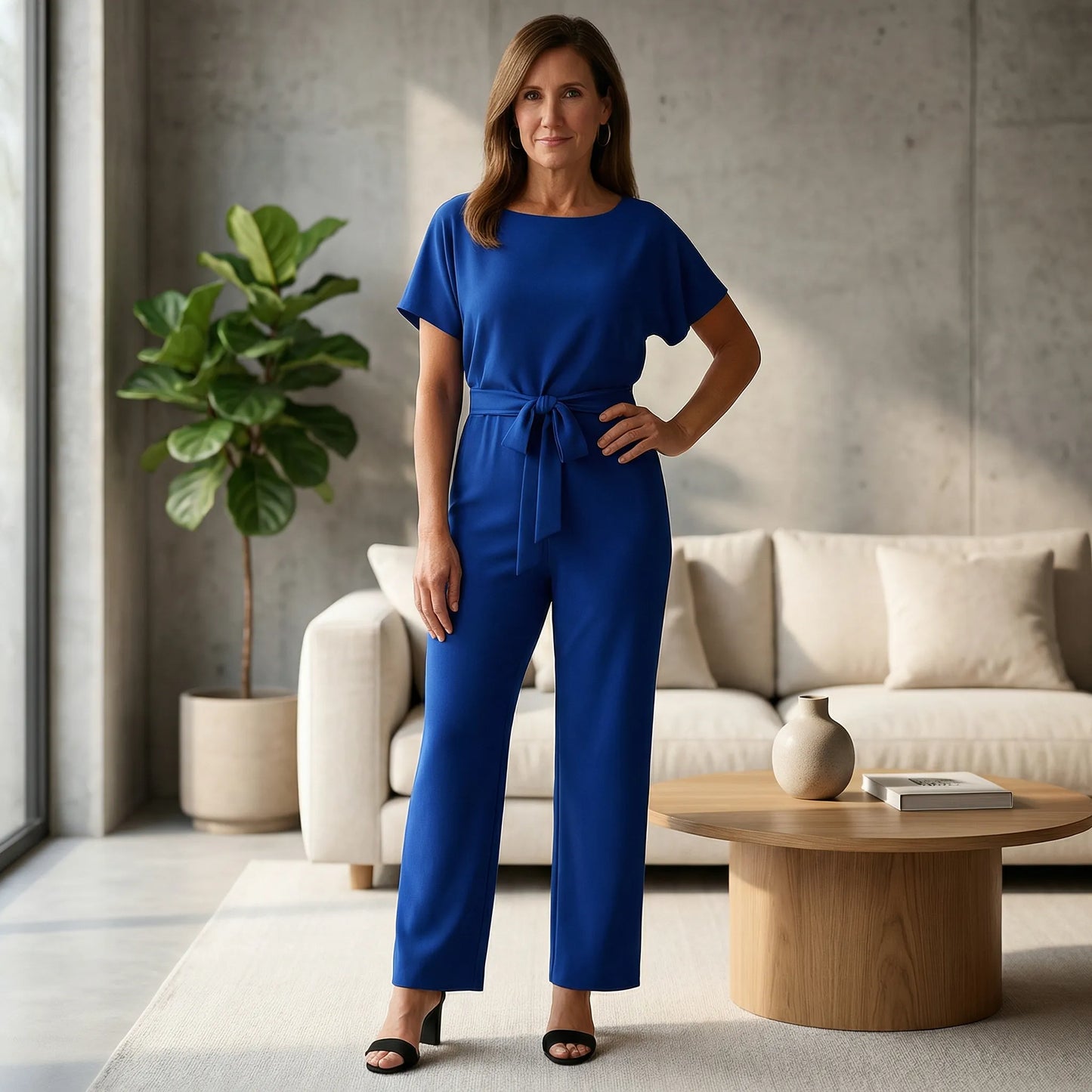 Minimalist Wide-Leg Jumpsuit - Lavinia