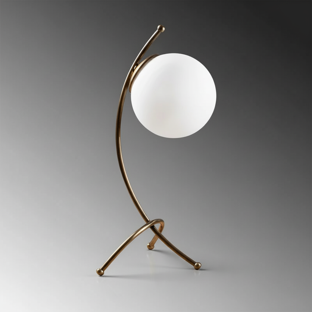 Minimalistische Tischlampe Metallgestell - Sphereon