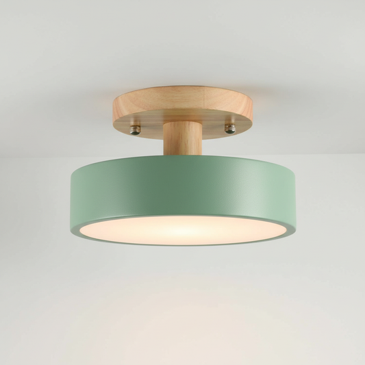 Minimalistisches Flaches Deckenleuchtenmodell - Woodluma