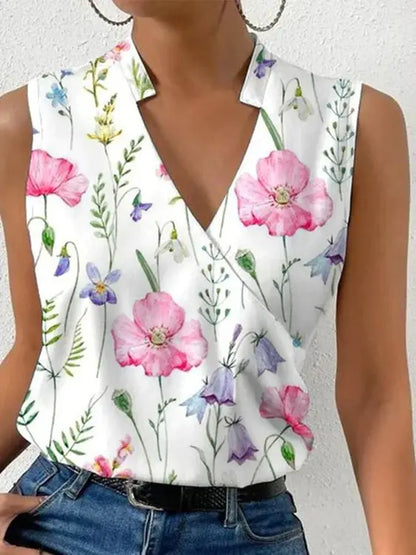 Stylish ladies' summer blouse with a flowing fit – Rania