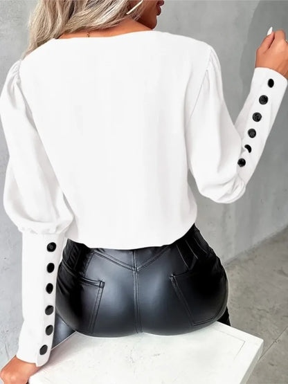Ladies' Blouse with V-Neck – Isolde