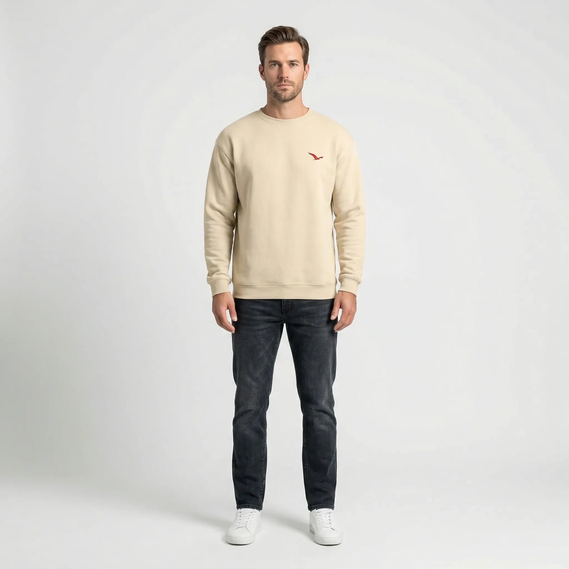 Modern Crew Neck Sweatshirt Mens - Tiago