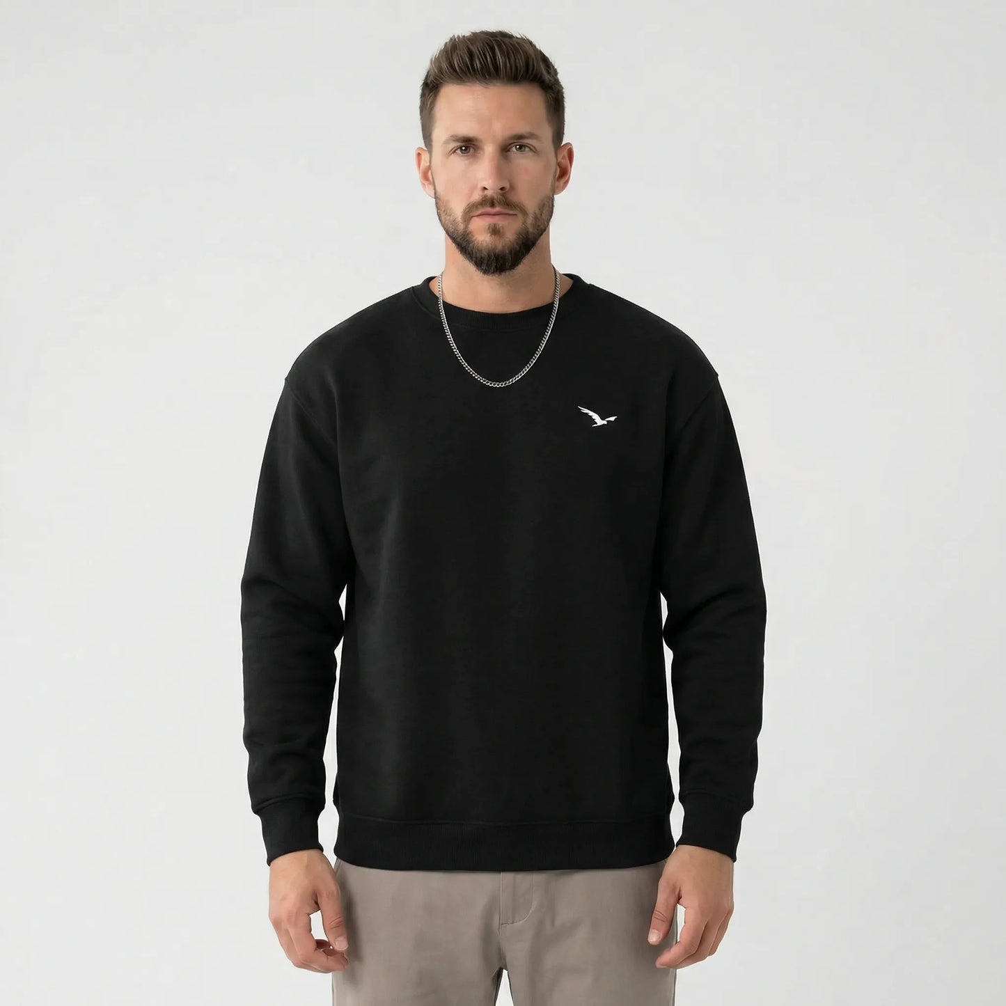 Modern Crew Neck Sweatshirt Mens - Tiago